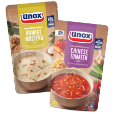 Unox soep in zak